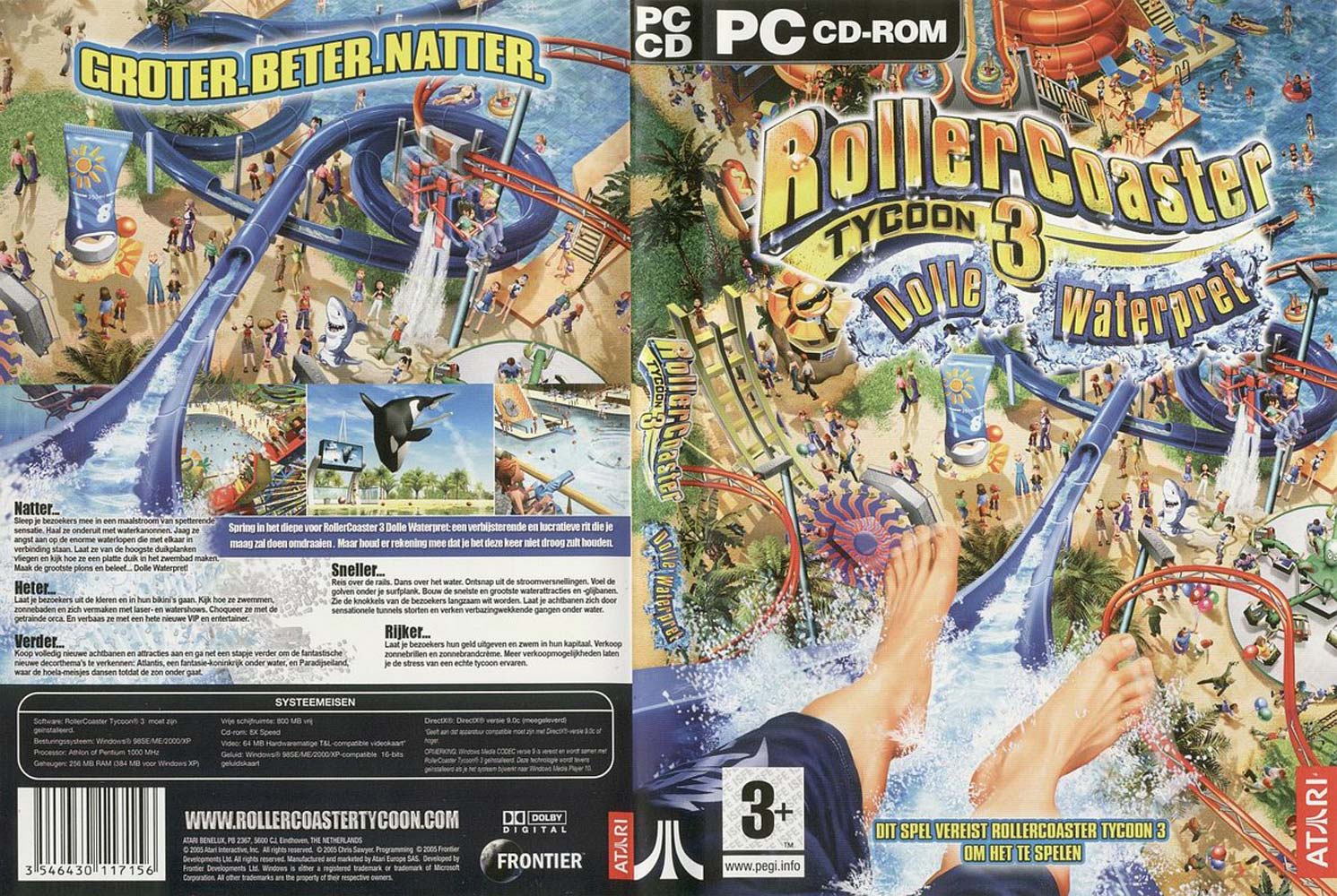 RollerCoaster Tycoon 3: Soaked! - DVD obal 2