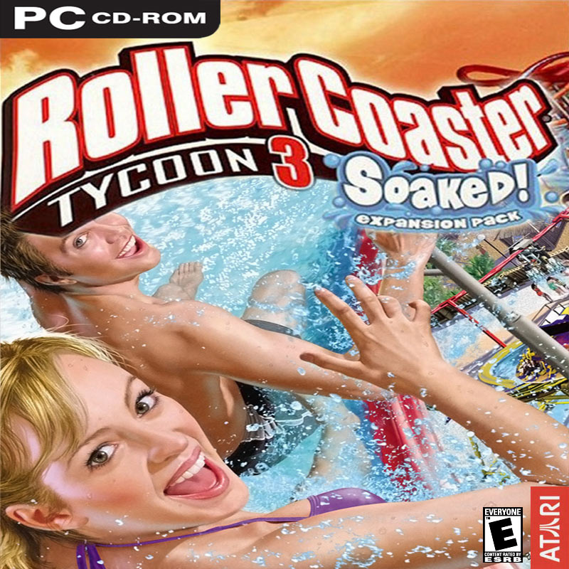RollerCoaster Tycoon 3: Soaked! - pedn CD obal
