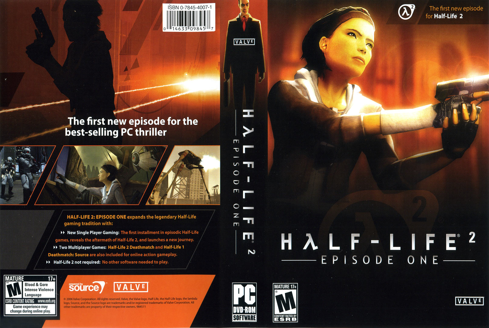 Half-Life 2: Episode One - DVD obal