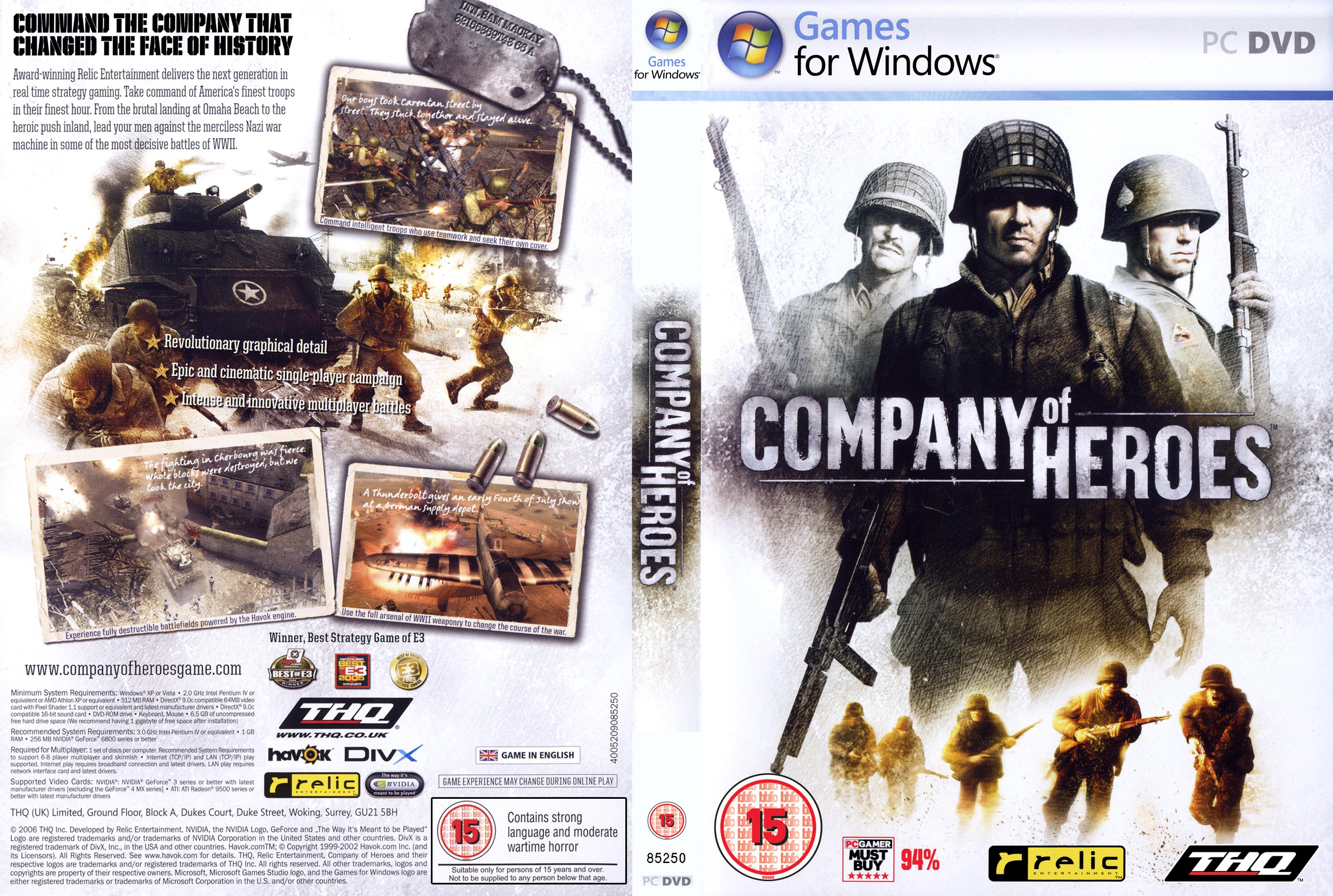Company of Heroes - DVD obal 2