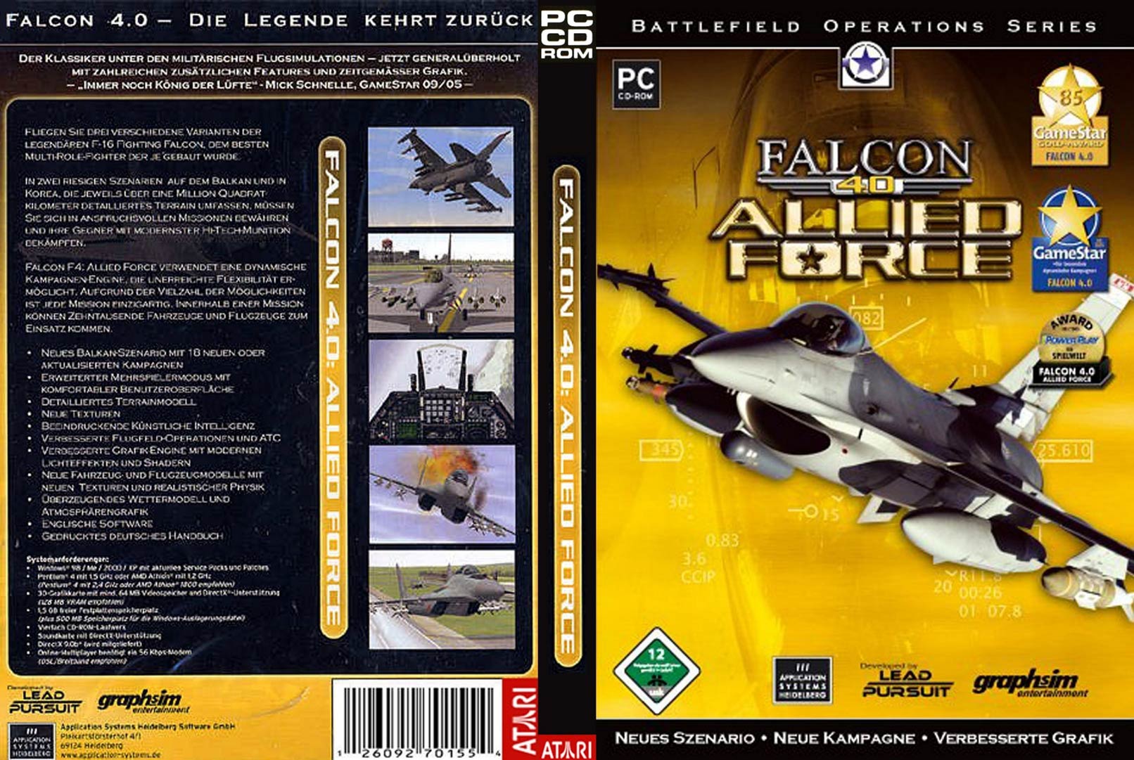 Falcon 4.0: Allied Force - DVD obal