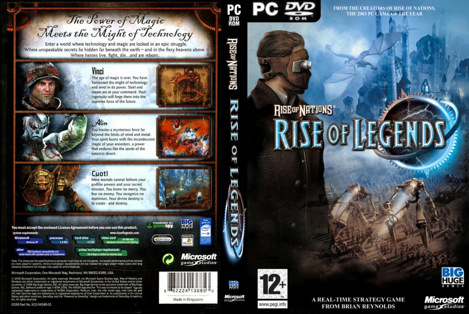 Rise of Nations: Rise of Legends - DVD obal