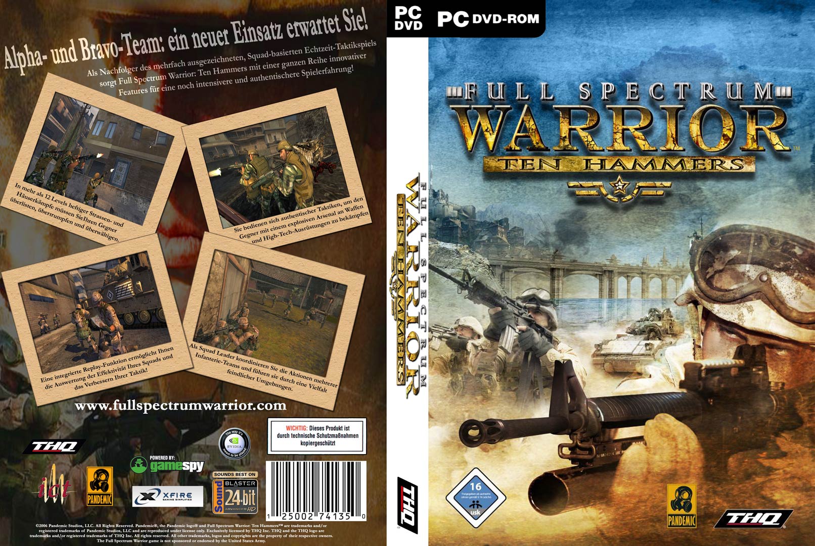 Full Spectrum Warrior: Ten Hammers - DVD obal 2