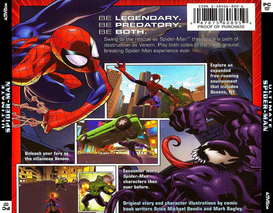 Ultimate Spider-Man - zadn CD obal