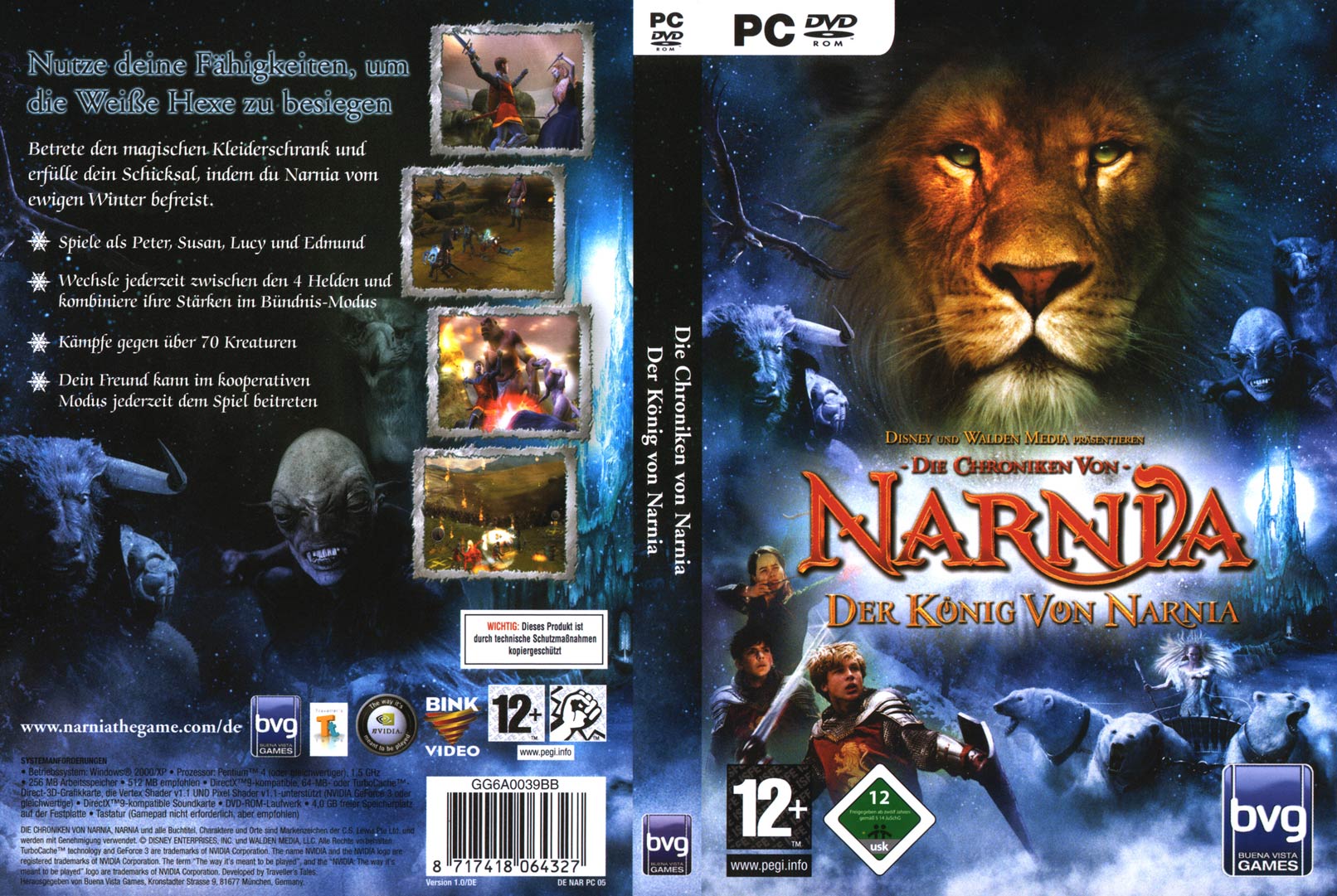 The Chronicles of Narnia: The Lion, The Witch and the Wardrobe - DVD obal