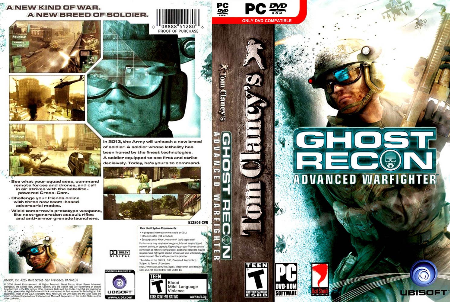 Ghost Recon 3: Advanced Warfighter - DVD obal