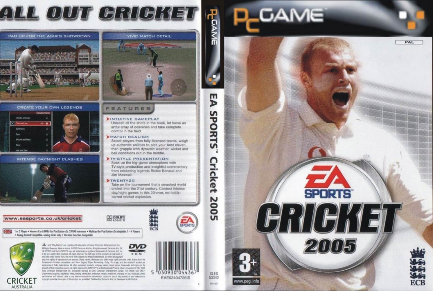 Cricket 2005 - DVD obal