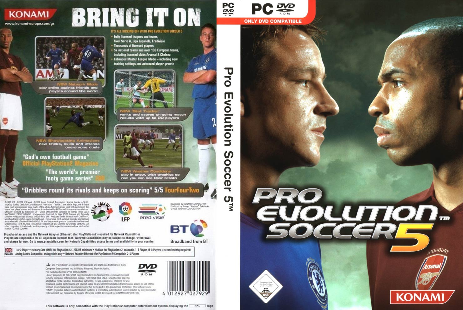 Pro Evolution Soccer 5 - DVD obal
