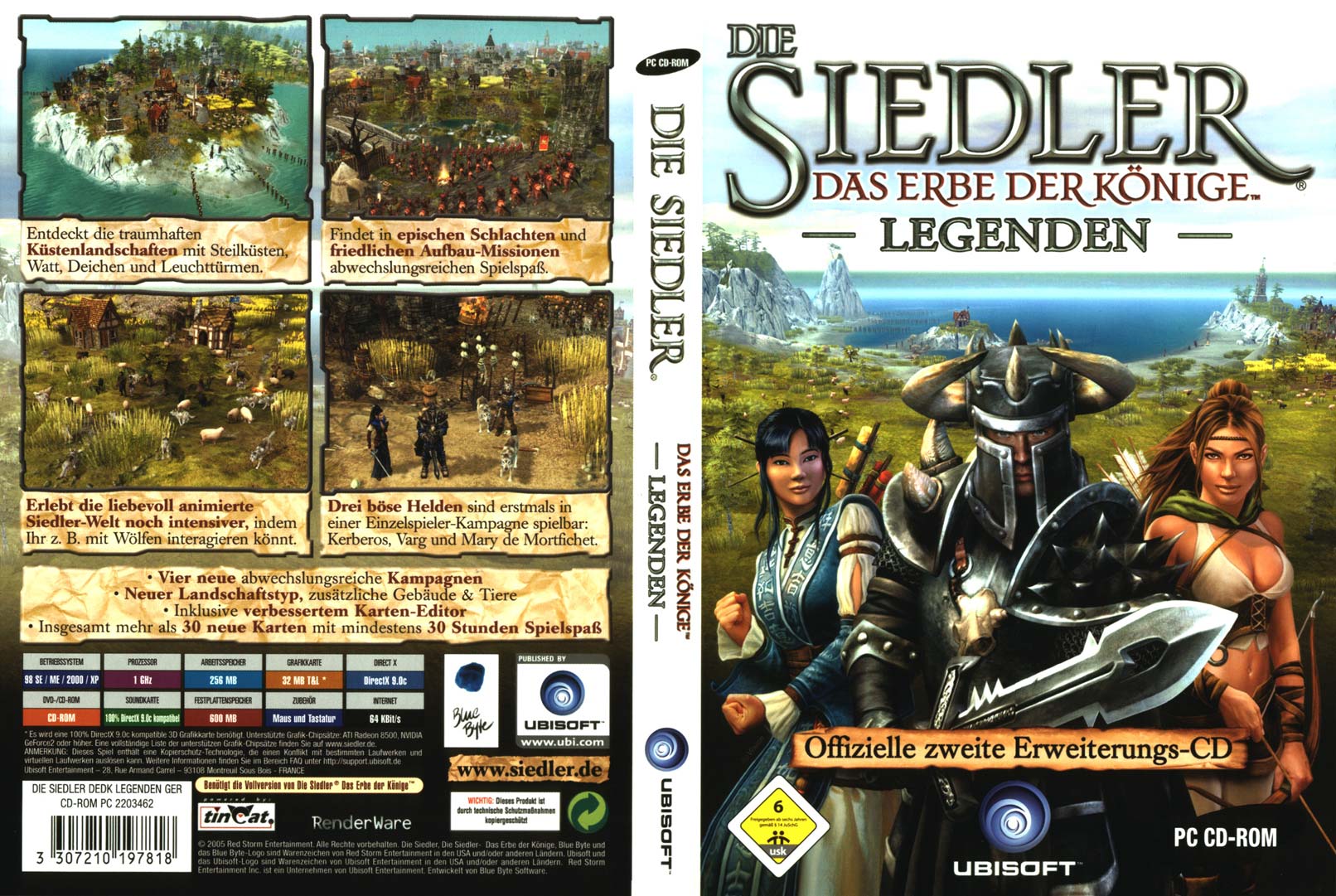 Settlers 5: Heritage of Kings - Legends - DVD obal