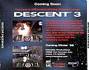 Descent: Freespace - The Great War - zadný CD obal