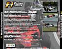 F1 Racing Championship - zadný CD obal