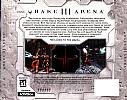 Quake 3: Arena - zadný CD obal