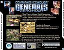 Command & Conquer: Generals: Zero Hour - zadný CD obal