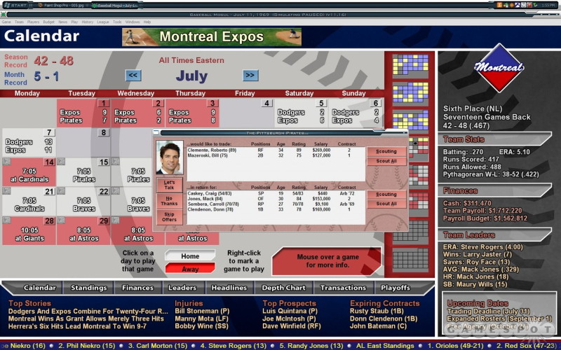 Baseball Mogul 2009 - screenshot 16