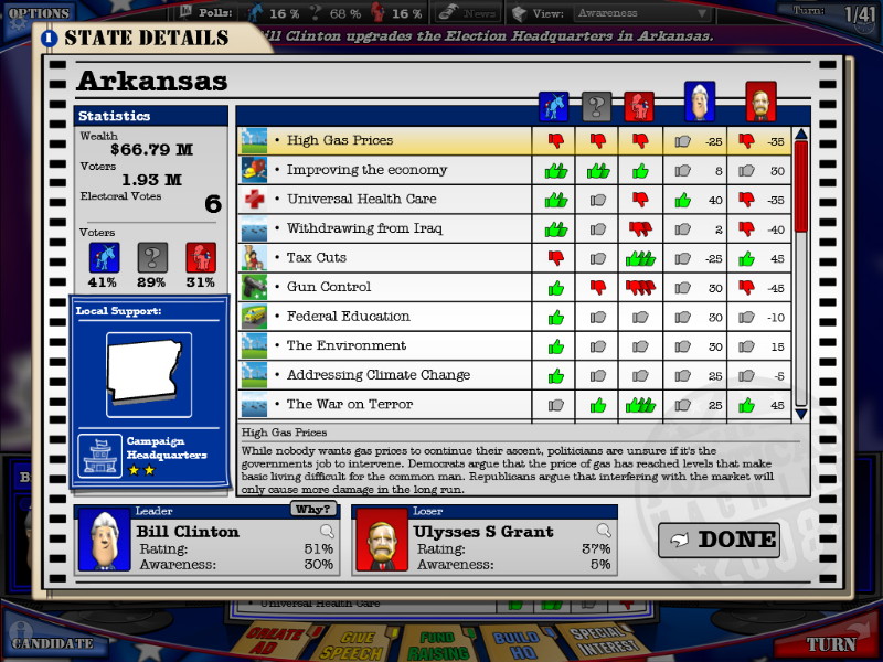 The Political Machine 2008 - screenshot 7