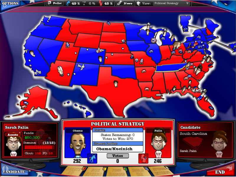 The Political Machine 2008 Express Edition - screenshot 1