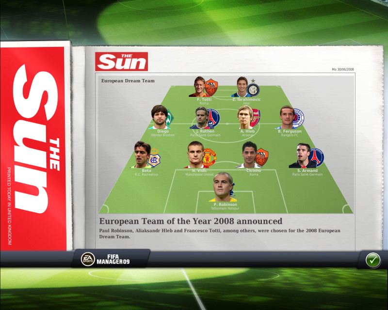 FIFA Manager 09 - screenshot 28