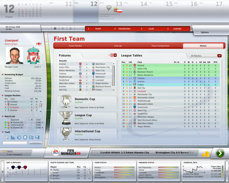 FIFA Manager 09 - screenshot 23