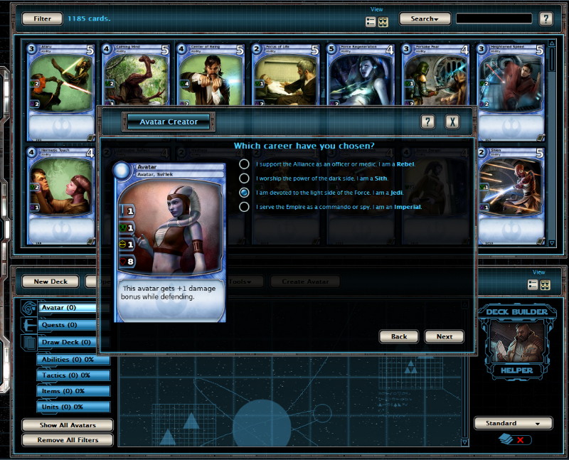 Star Wars Galaxies - Trading Card Game: Champions of the Force - screenshot 4