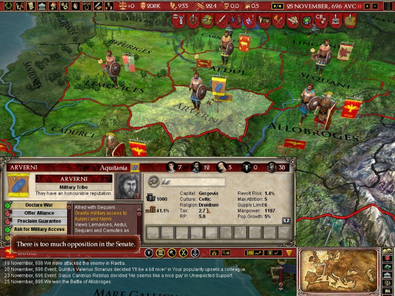 Europa Universalis: Rome Gold - screenshot 17