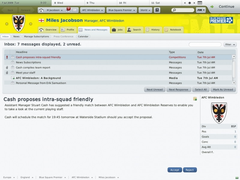 Football Manager 2010 - screenshot 9