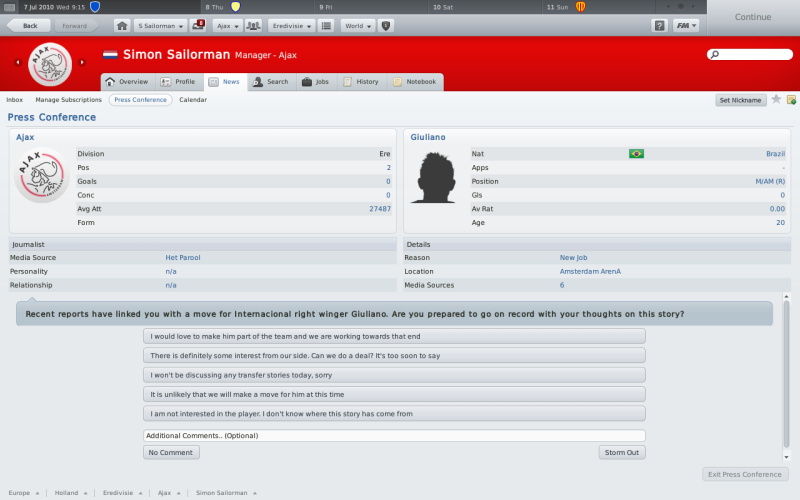 Football Manager 2011 - screenshot 6