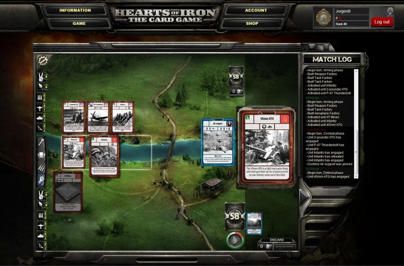 Hearts of Iron: The Card Game - screenshot 1