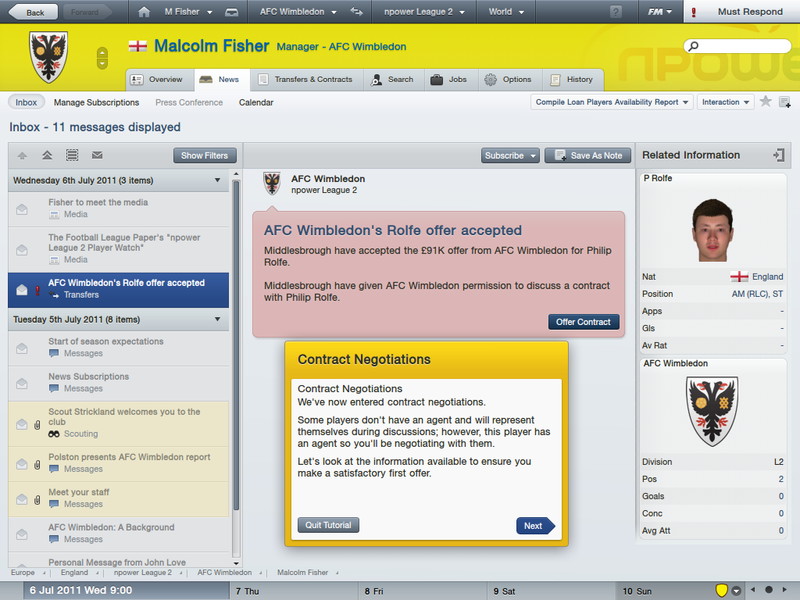 Football Manager 2012 - screenshot 1