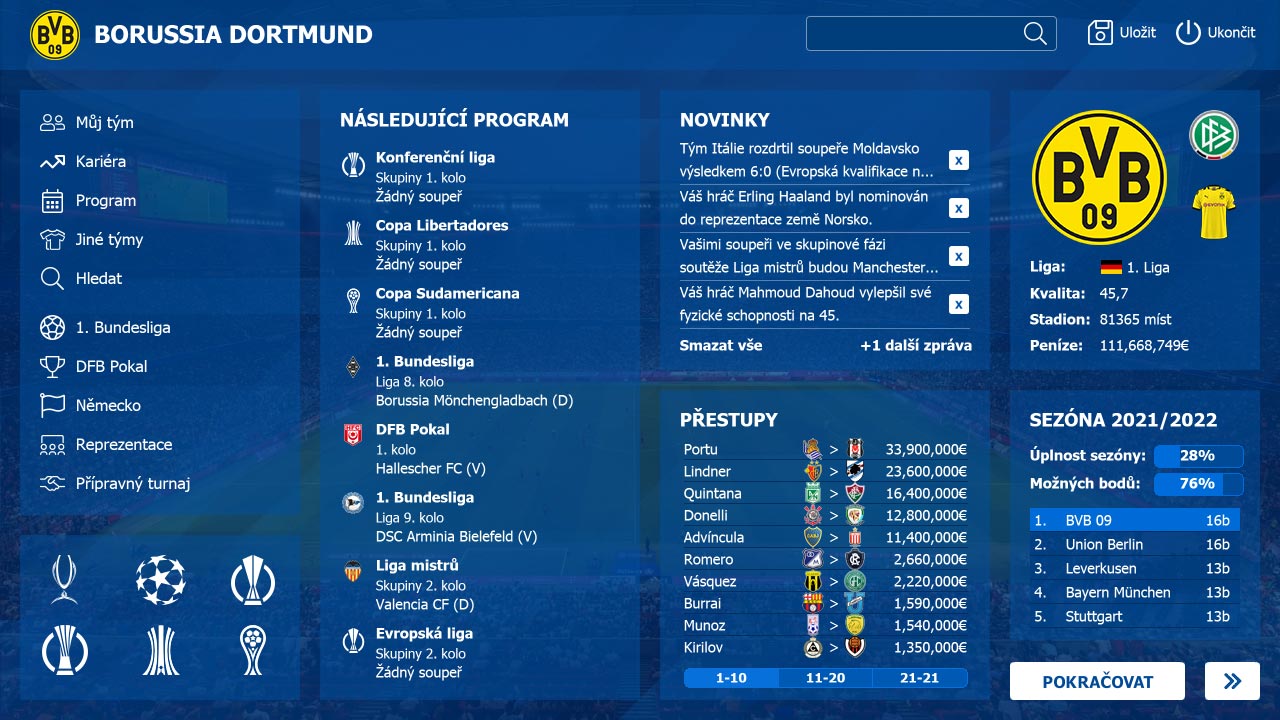 Czech Soccer Manager 2022 - screenshot 6