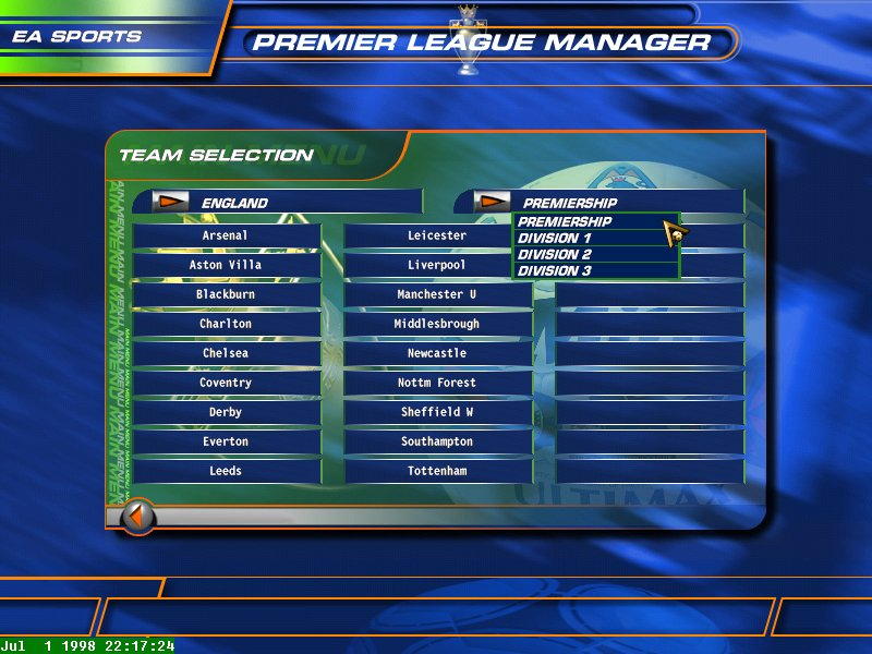 F.A. Premier League Football Manager 99 - screenshot 20