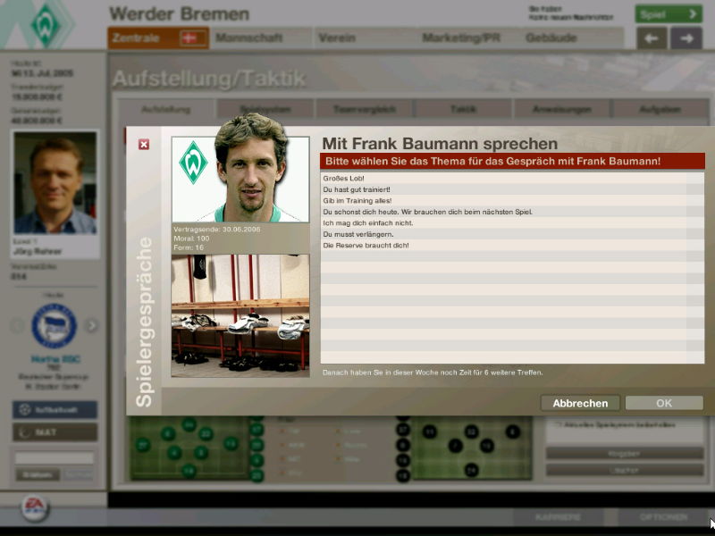 FIFA Manager 06 - screenshot 14