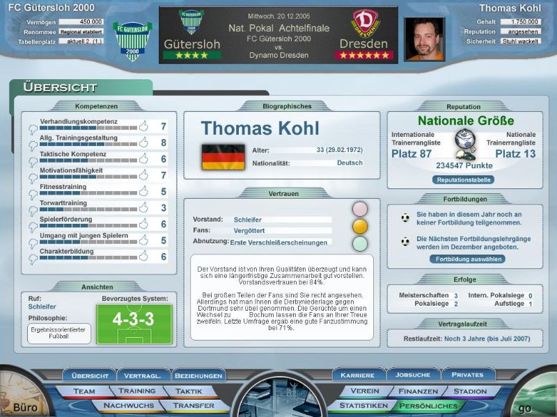 Anstoss 2007 - screenshot 3