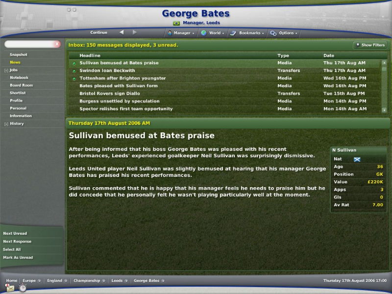 Football Manager 2007 - screenshot 21