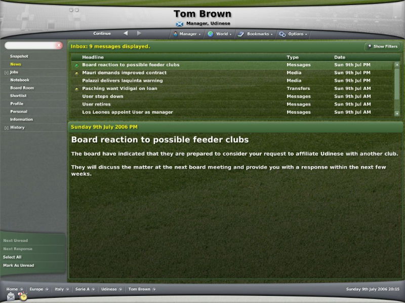 Football Manager 2007 - screenshot 7
