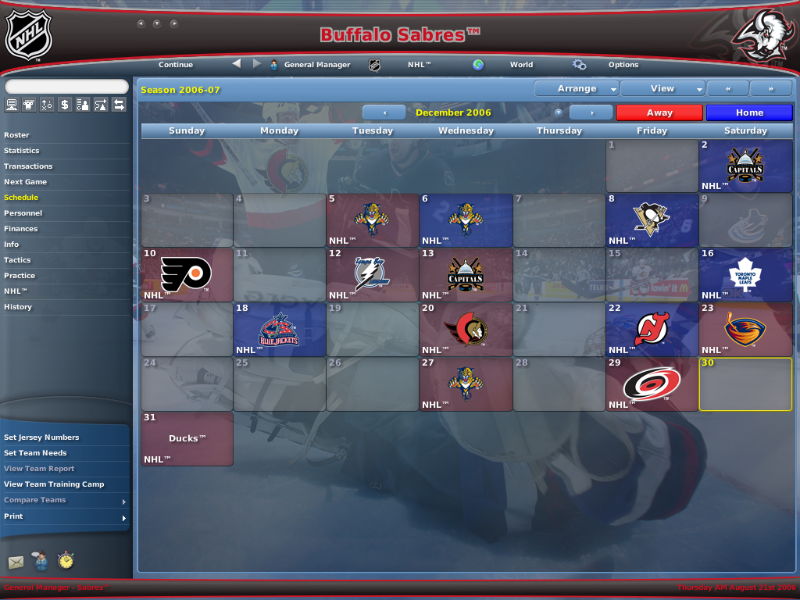 NHL Eastside Hockey Manager 2007 - screenshot 8