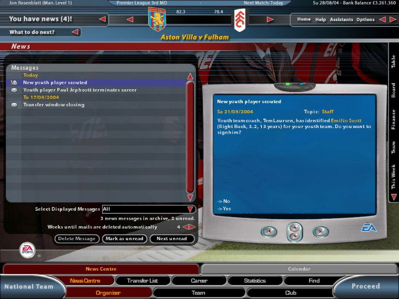 Total Club Manager 2005 - screenshot 4