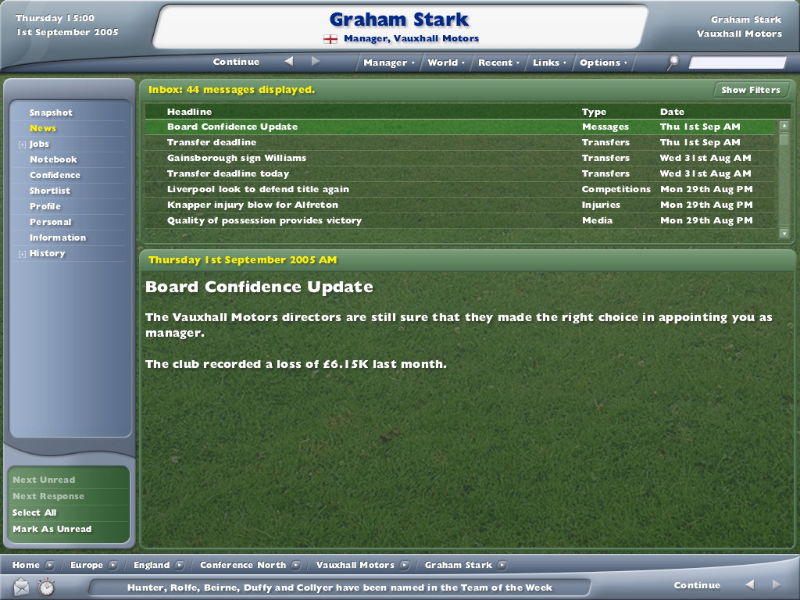 Football Manager 2006 - screenshot 36