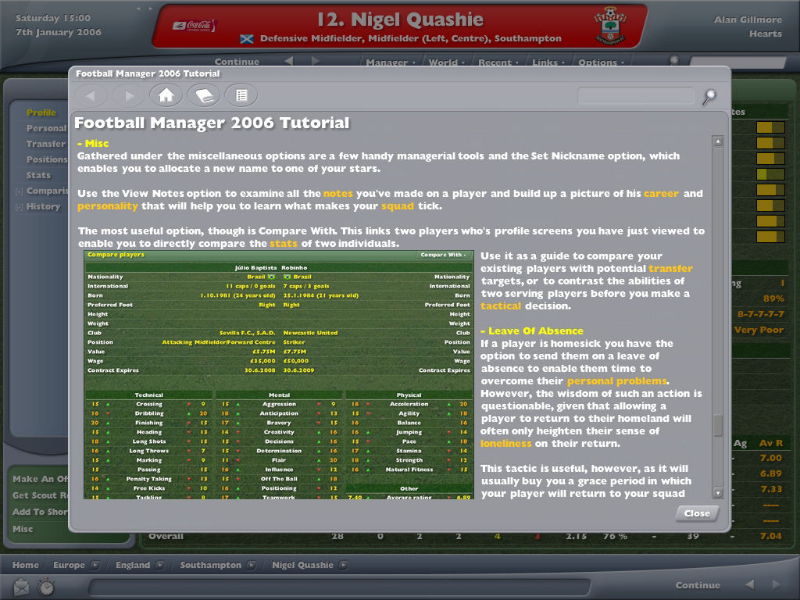 Football Manager 2006 - screenshot 16