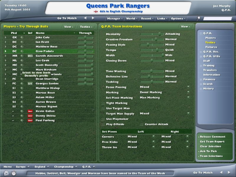 Football Manager 2006 - screenshot 1