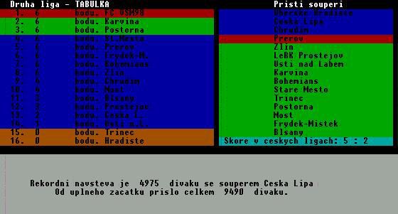 Czech Soccer Manager 98 - screenshot 4