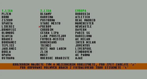 Czech Soccer Manager 98 - screenshot 2