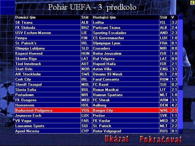 Czech Soccer Manager 2000 - screenshot 2