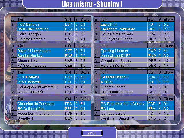 Czech Soccer Manager 2001 - screenshot 4