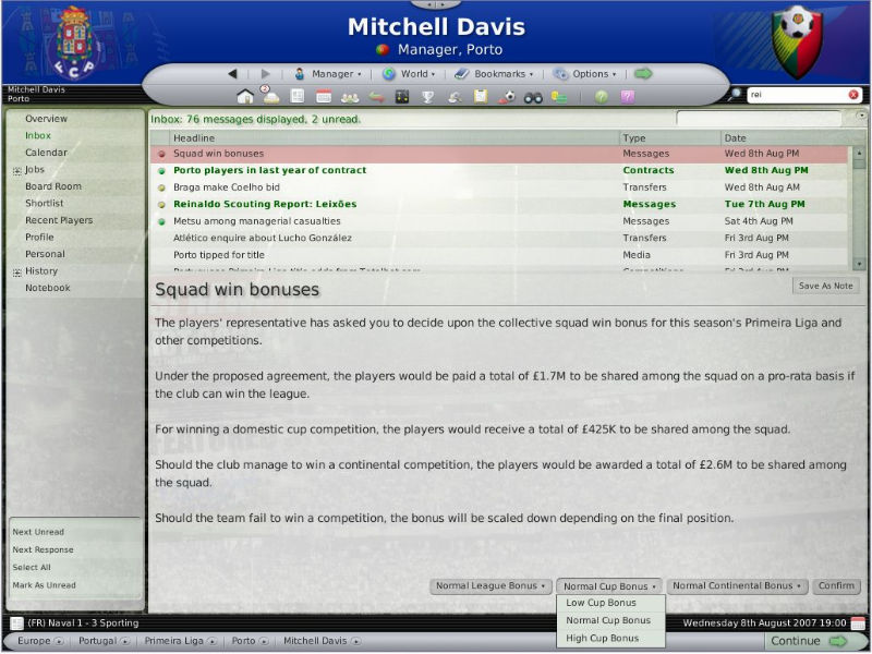 Football Manager 2008 - screenshot 5