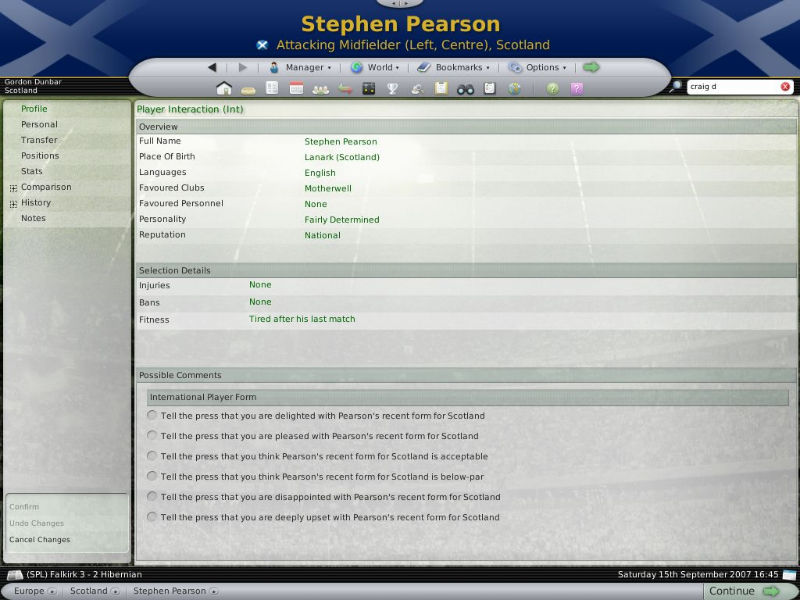 Football Manager 2008 - screenshot 2