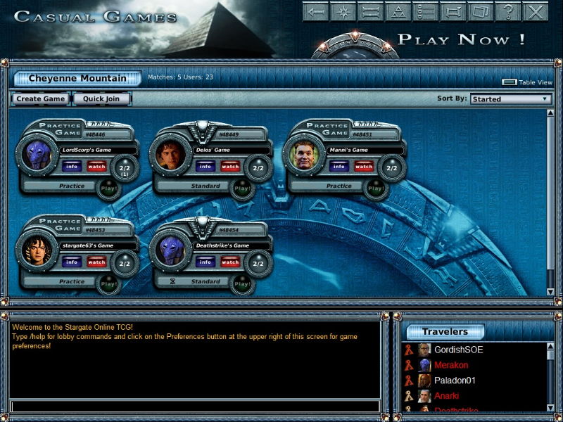 Stargate Online Trading Card Game - screenshot 14