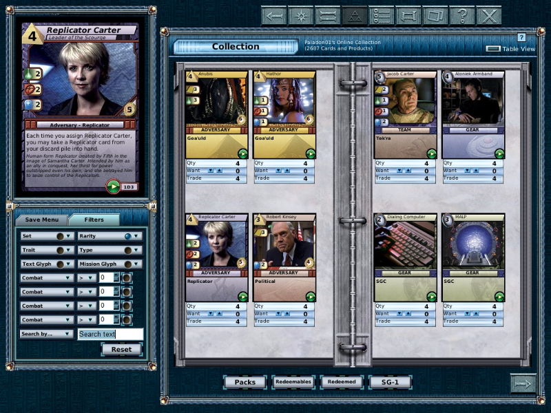 Stargate Online Trading Card Game - screenshot 13