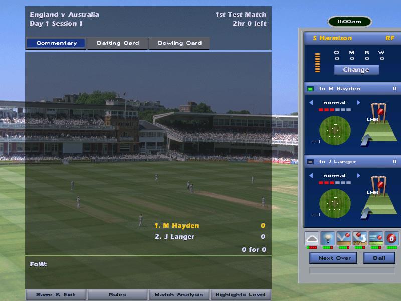International Cricket Captain: Ashes Year 2005 - screenshot 11