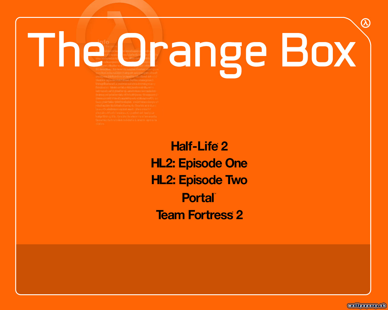 The Orange Box - wallpaper 3