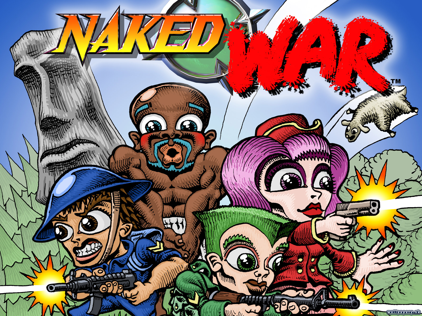 Naked War - wallpaper 1